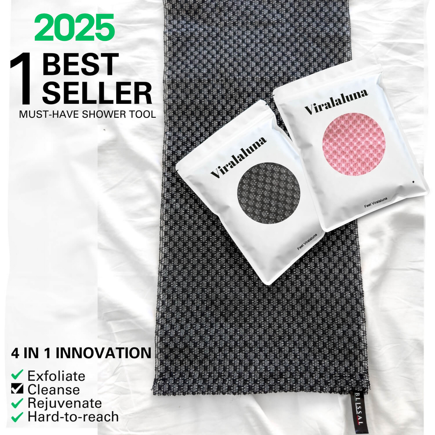 Chicluno Exfoliating Antibacterial Shower Towel