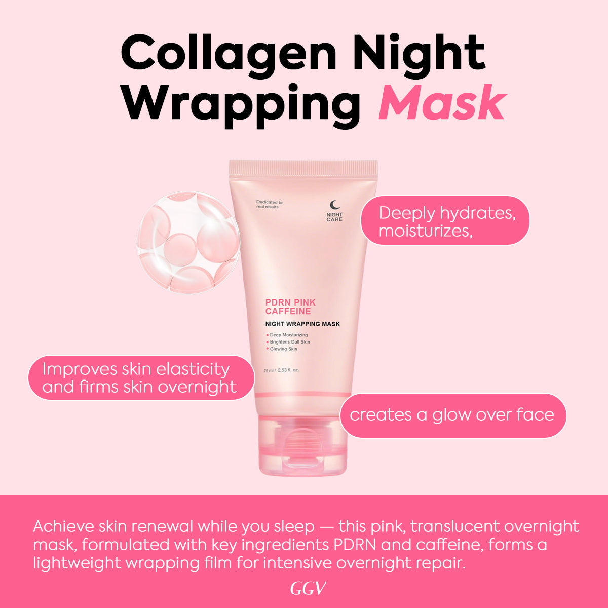 Salmon DNA Caffeine + Collagen Night Mask