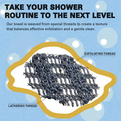 Chicluno Exfoliating Antibacterial Shower Towel