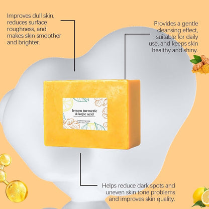 lemon turmeric & kojic acid brightening soap