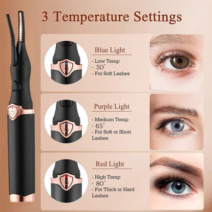 Rechargeable Heated Eyelash Curler for Quick Heating Curling